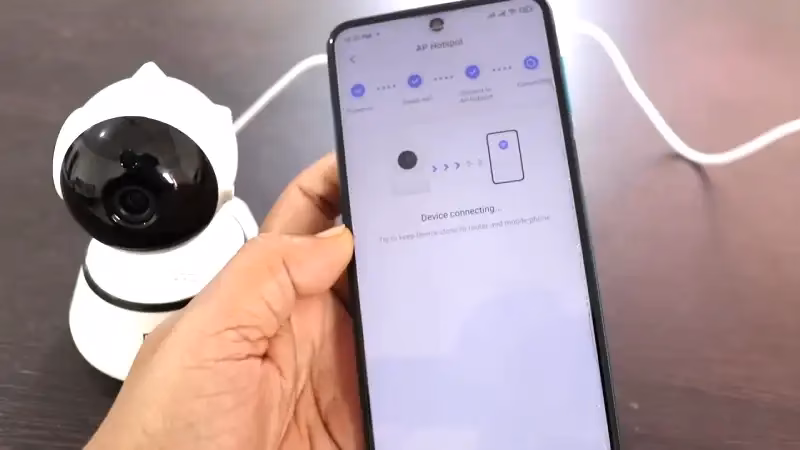 How to connect a Wifi CCTV camera to a mobile device?