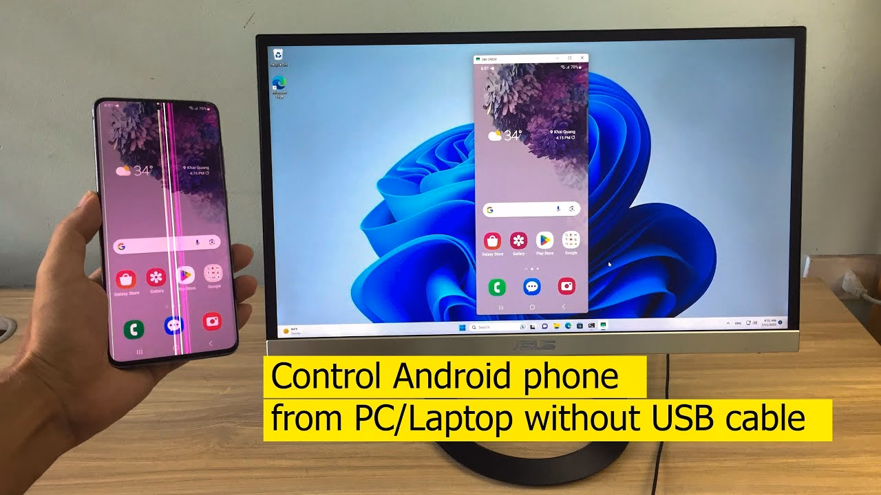 How to remotely Android phones from a PC for free?