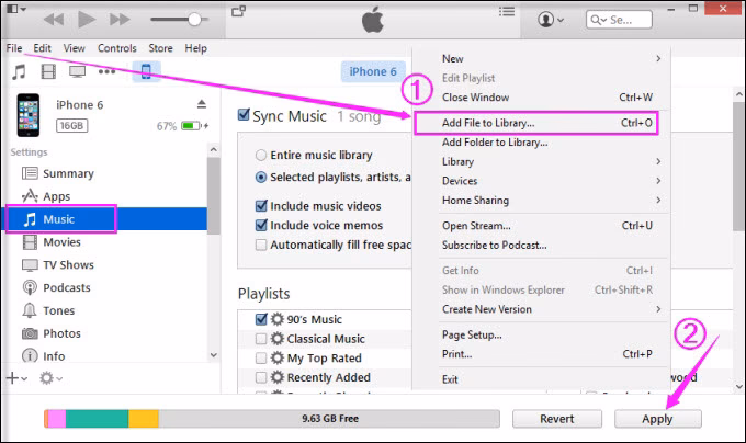 How to transfer files from PC to iPad /iPhone with a USB cable?