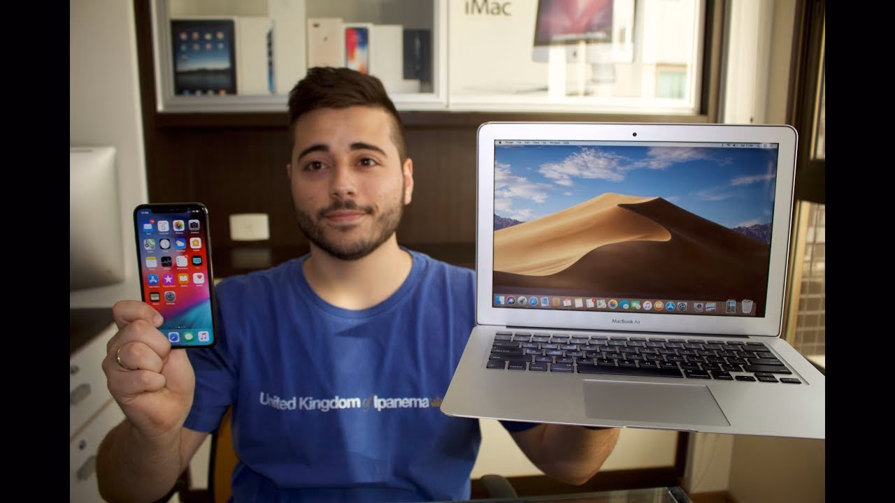How do I transfer photos from a MacBook Air to another device?