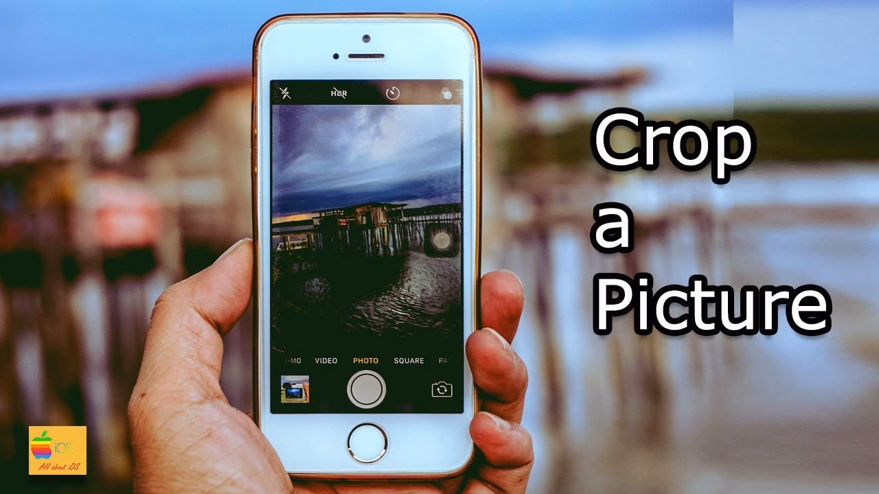 How do I crop a photo on my iPhone?