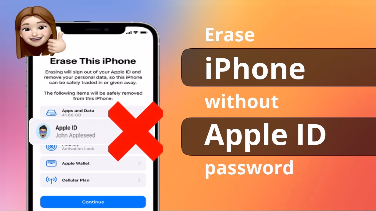 How can I wipe my iPhone without a passcode?