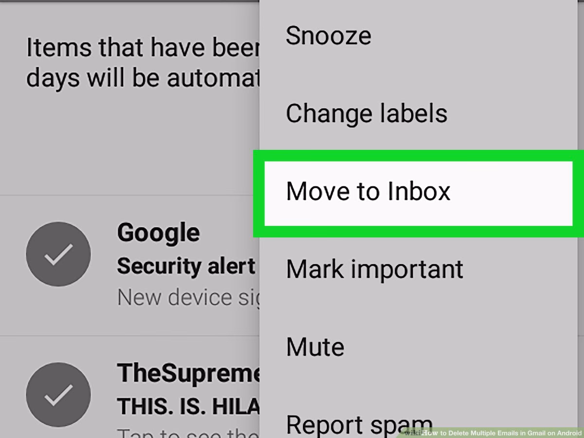 How do I delete all emails from my Gmail account?