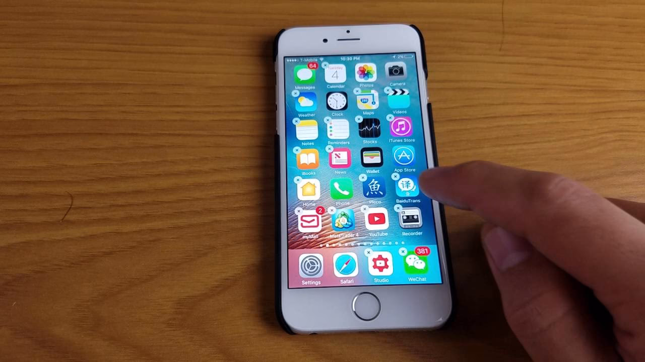 How do I remove apps from iOS 11?