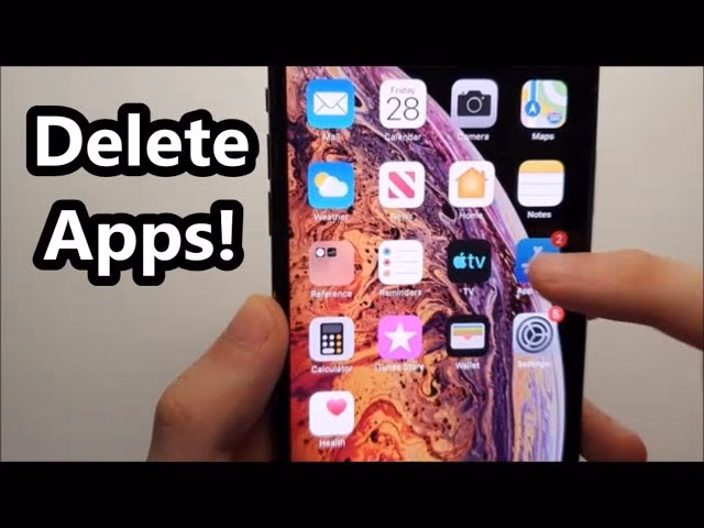 How to delete apps on iPhone X?