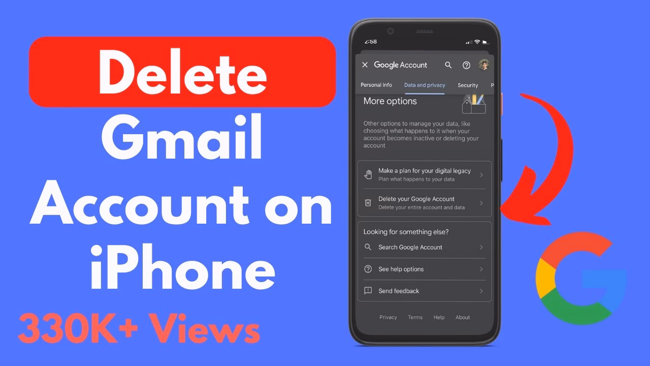 How do I remove my Gmail account remotely?