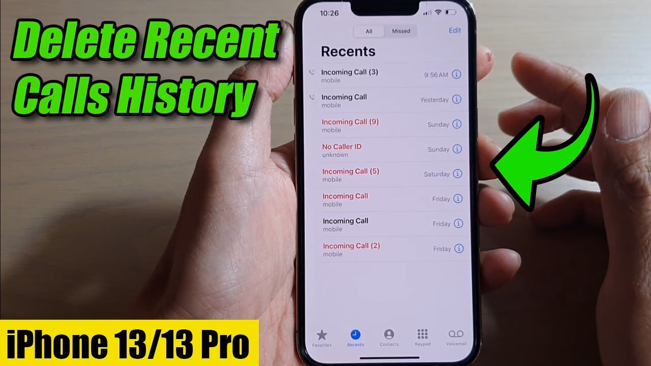 How to hide call history on iPhone?