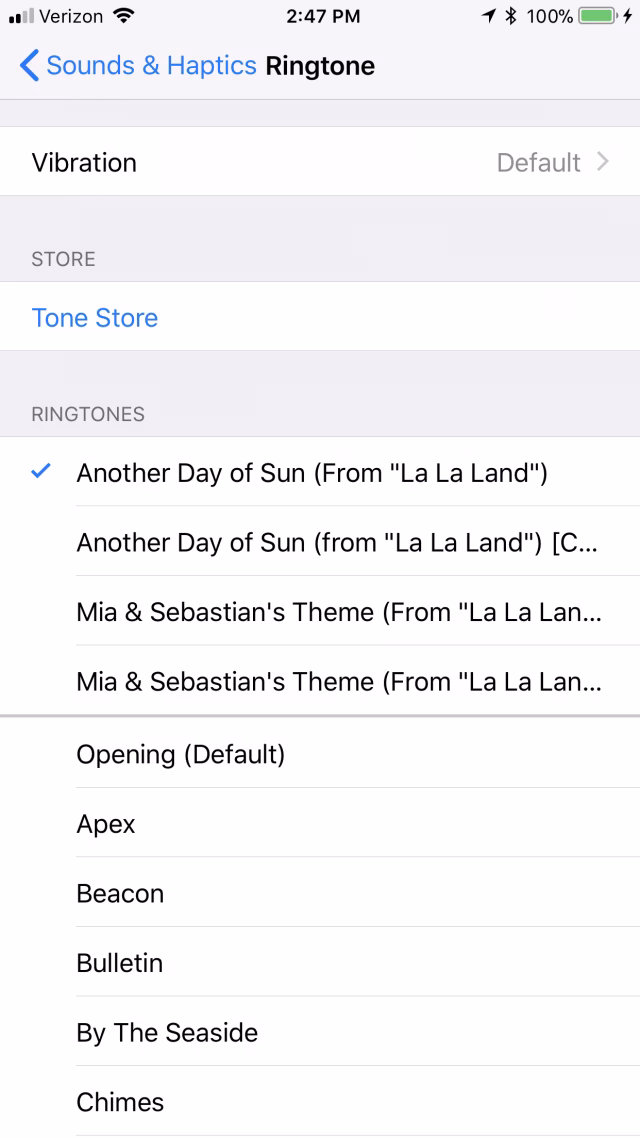 How can I change the ringtone on my iPhone?