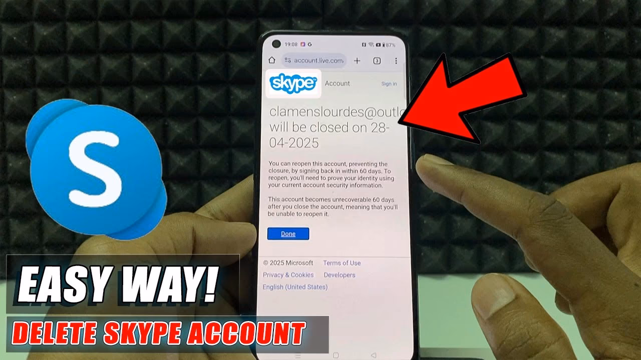 How do I delete a former employee's Skype account?