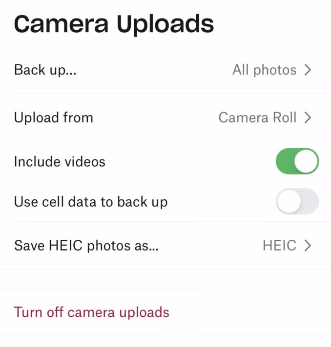 How to turn off HEIC on iPhone?