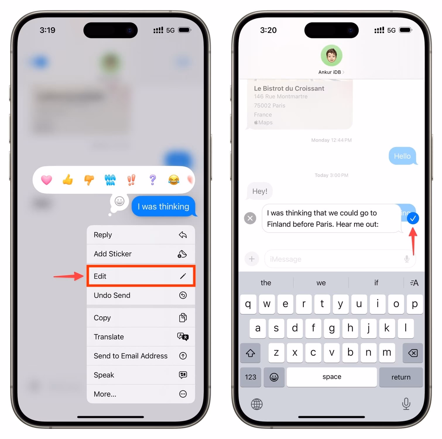 How to pin text messages on iOS 14?