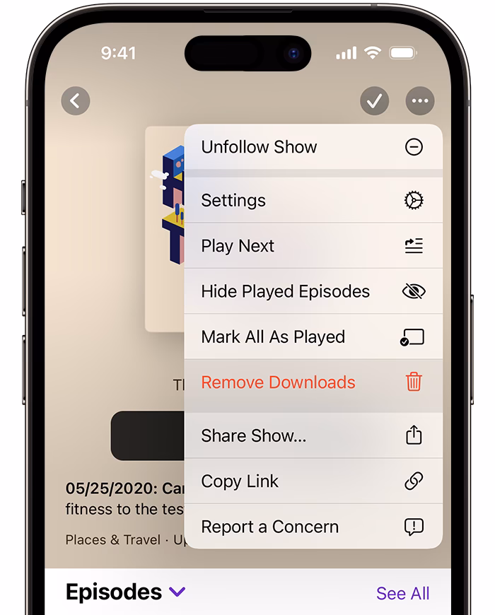 How do I download a podcast?