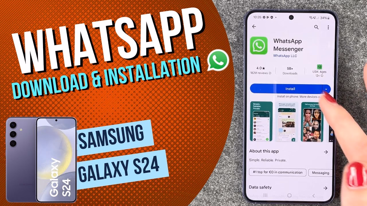 How to install WhatsApp Messenger on Samsung phone?