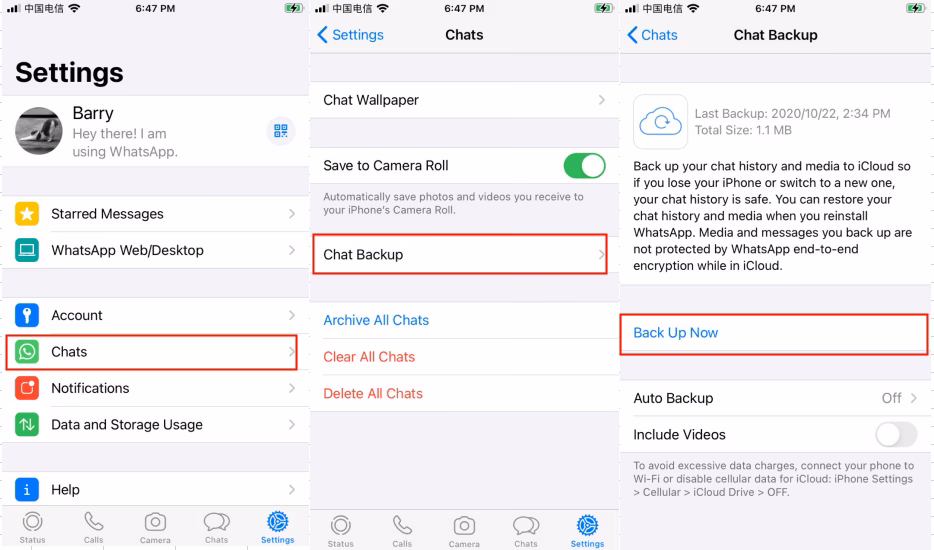How to recover WhatsApp from iPhone?