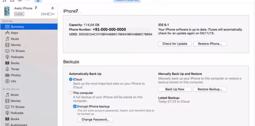 How to find iPhone UDID?
