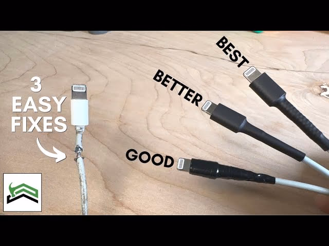 How to repair a damaged Apple USB cable?