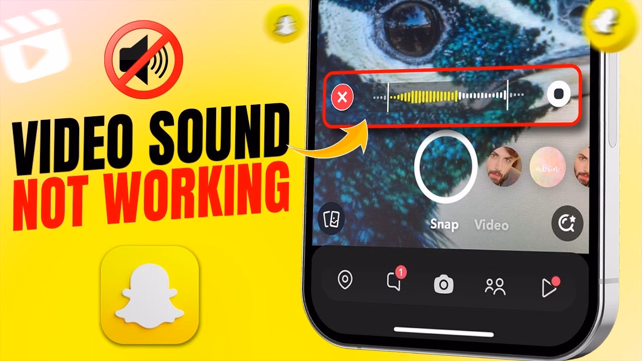 How to fix a sound problem in Snapchat?