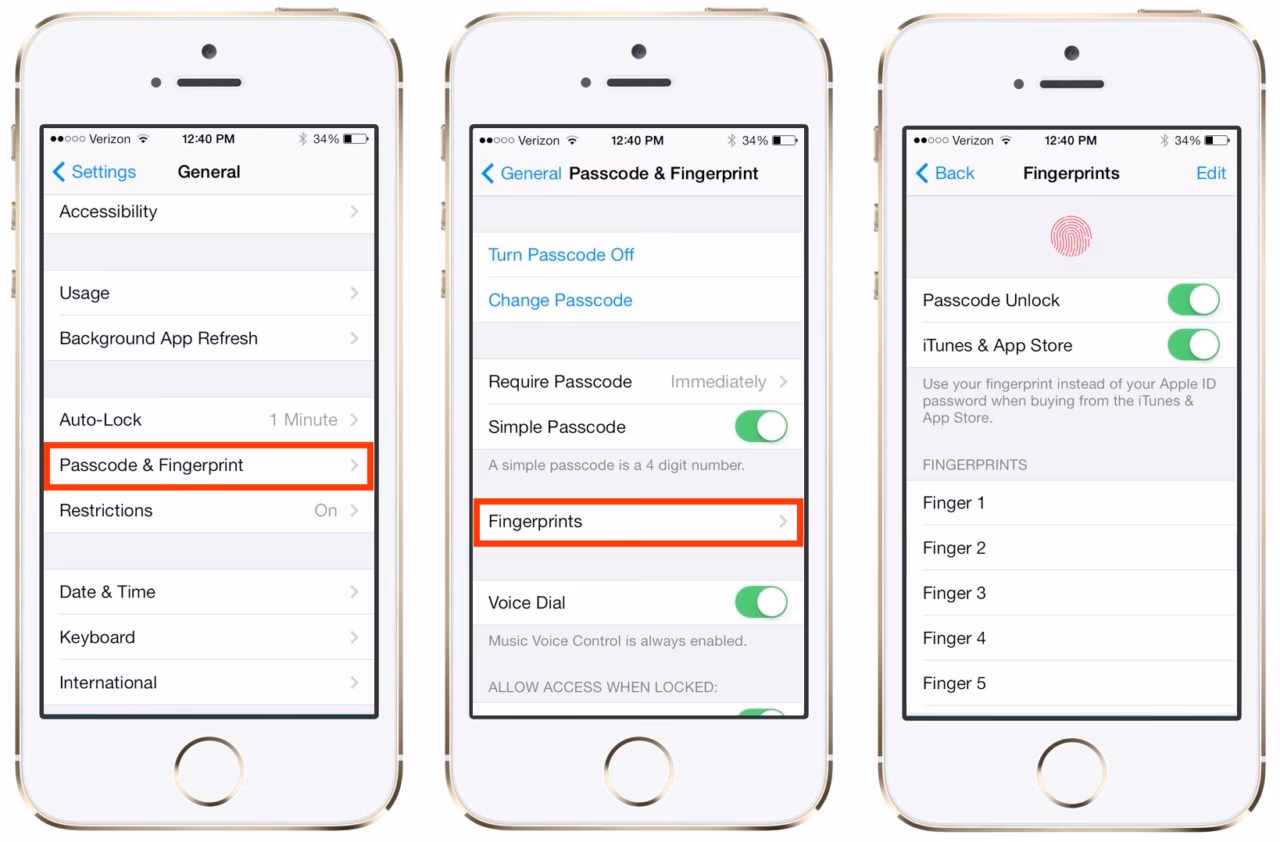 How to unlock iPhone with Touch ID & passcode?