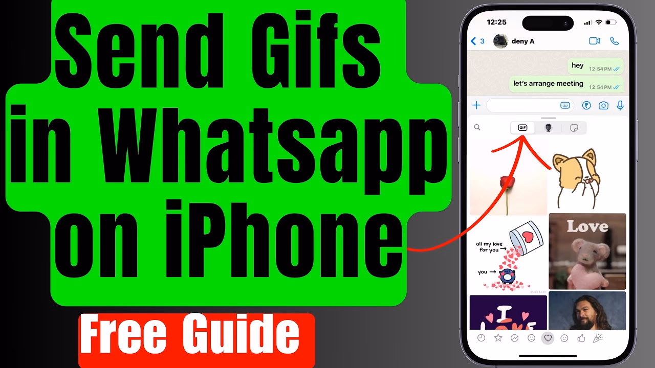 How to send GIFs in WhatsApp?