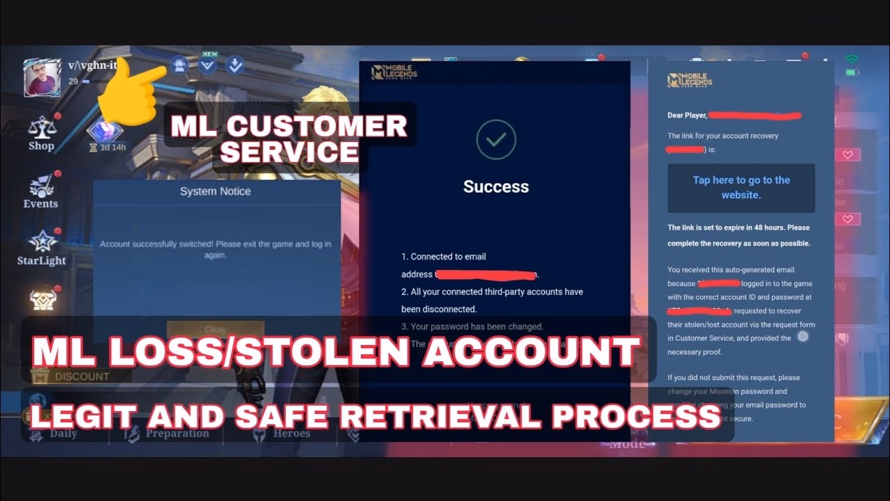 What happens if you forget to link your account in Mobile Legends?