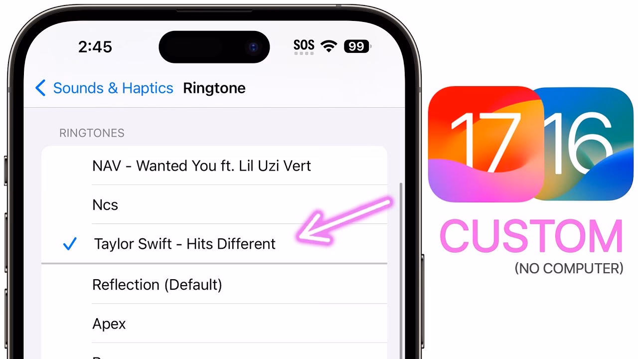Can you make a ringtone from a song?