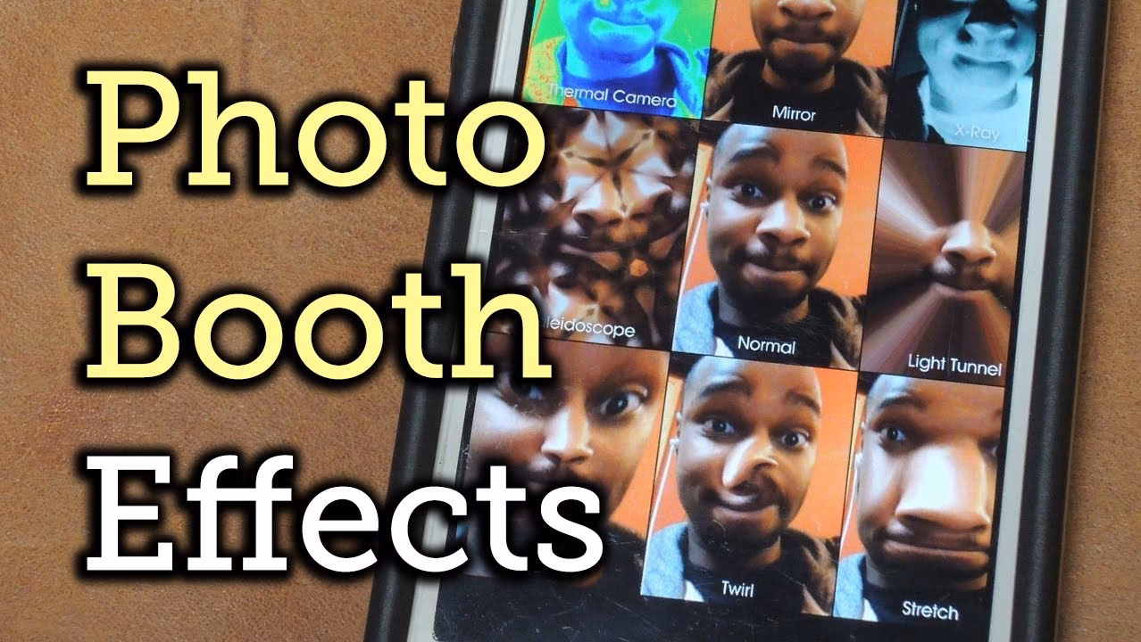 How does the photo booth app work?