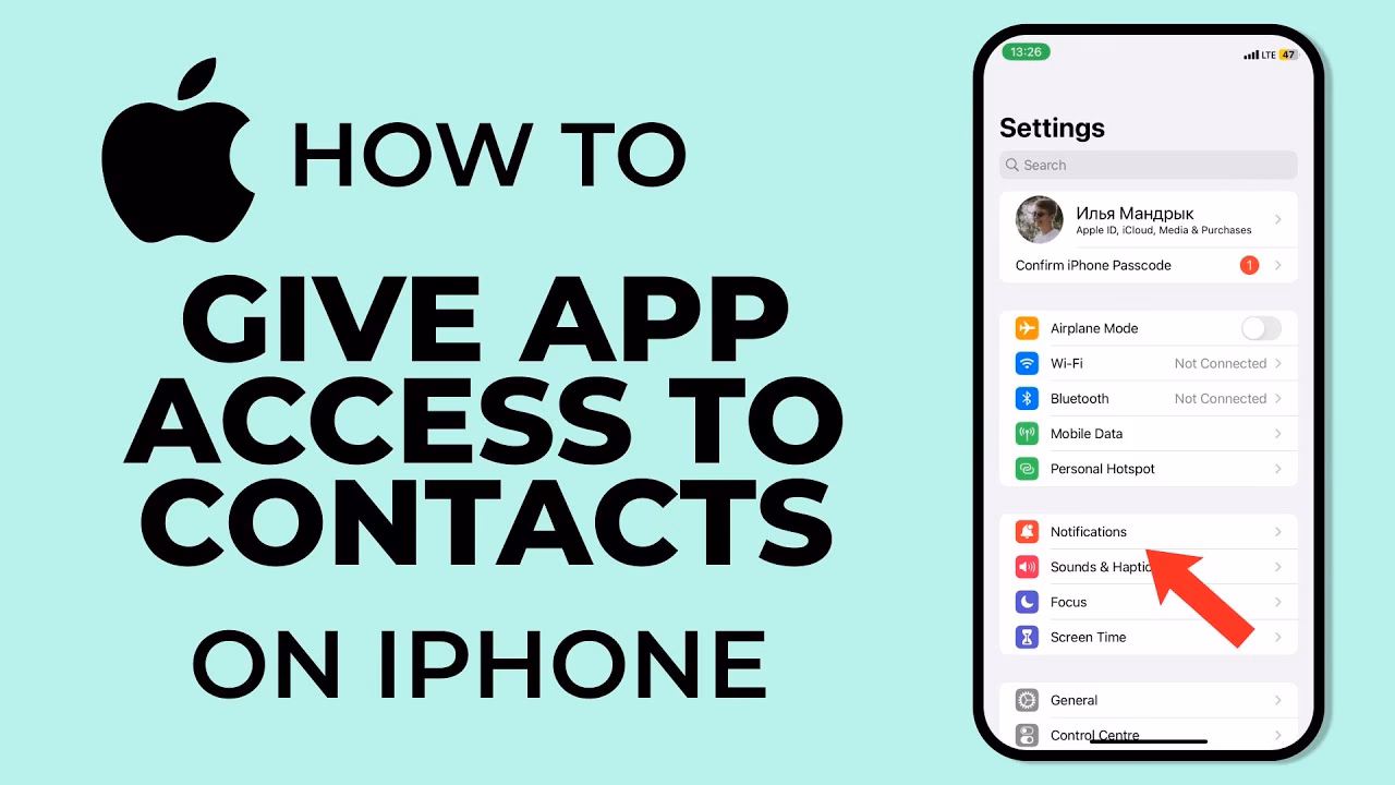 How do I restrict access to my contacts on my iPhone?