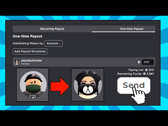 How do I send Robux to a friend on Roblox?