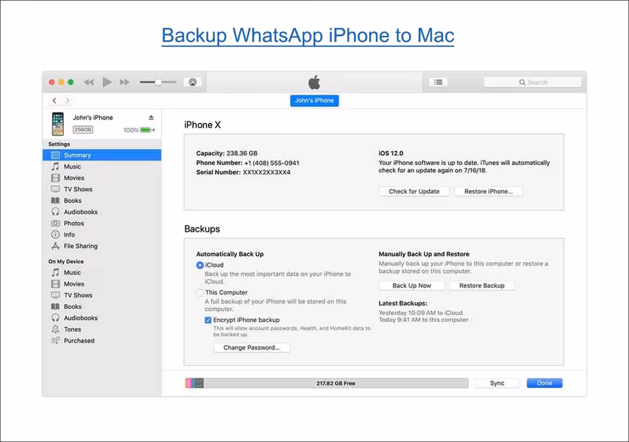 How to transfer WhatsApp from iPhone to PC?