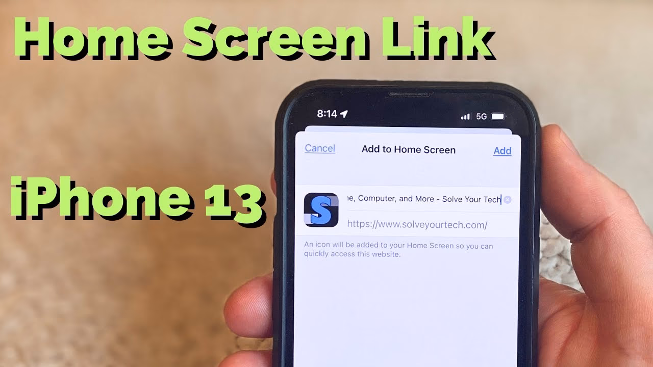 How to create a link on iPhone?