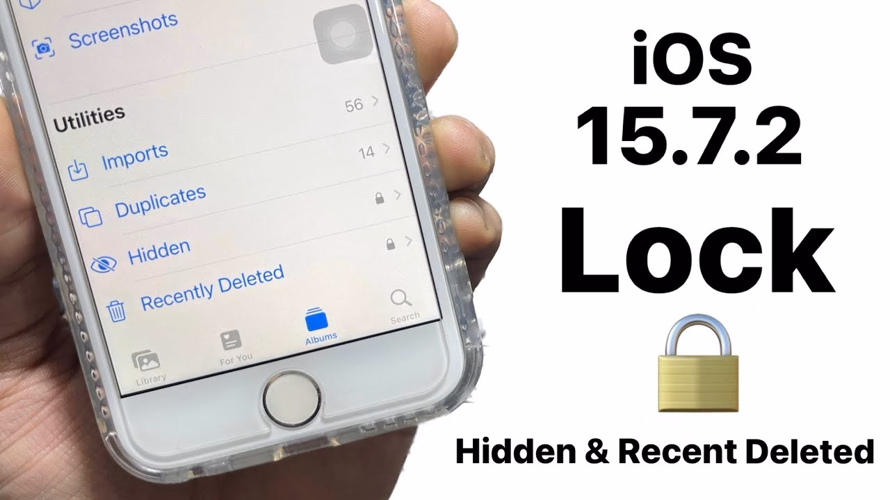 How to lock a hidden photo album on iPhone?