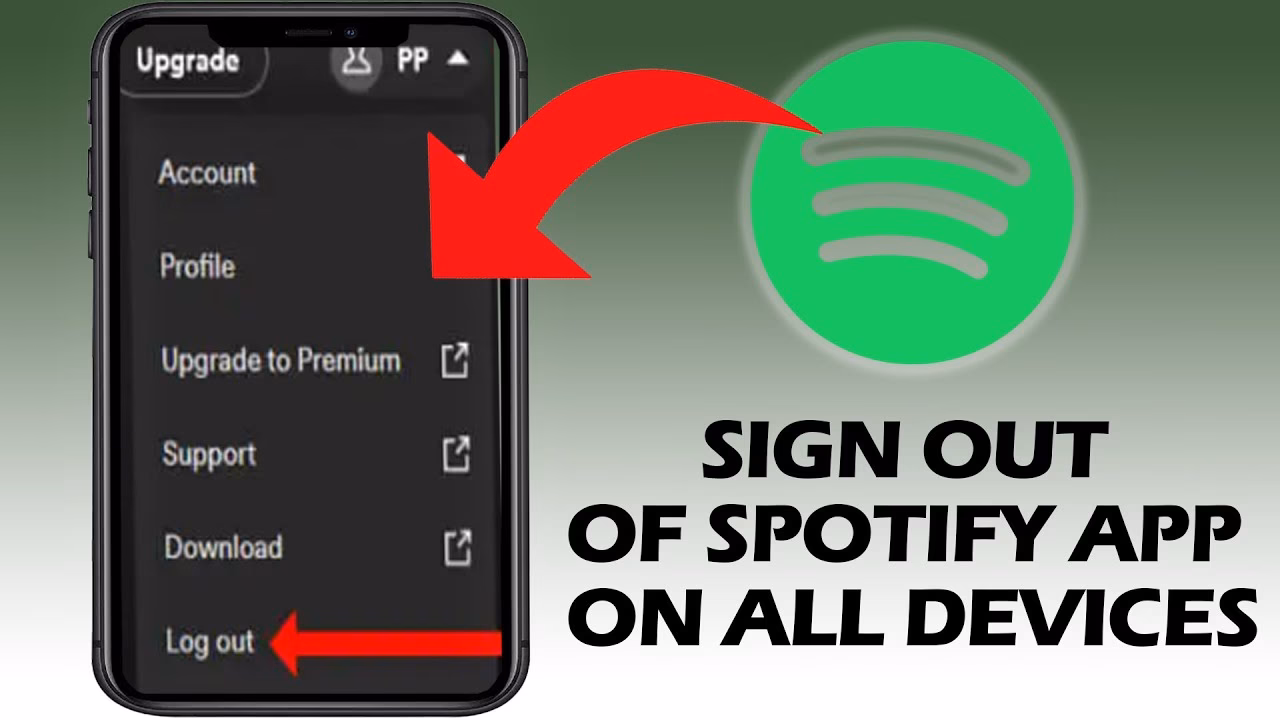What happens if I log out of Spotify on my iPhone?