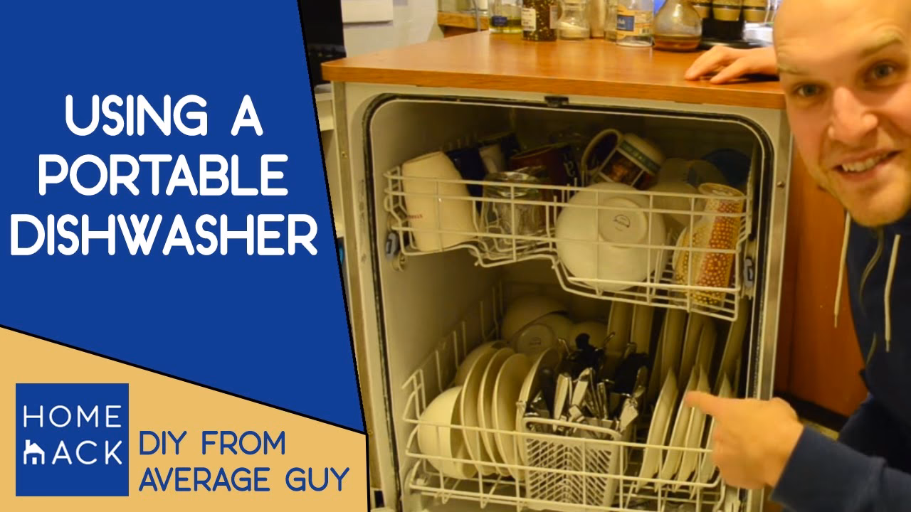 How do I use a portable dishwasher?