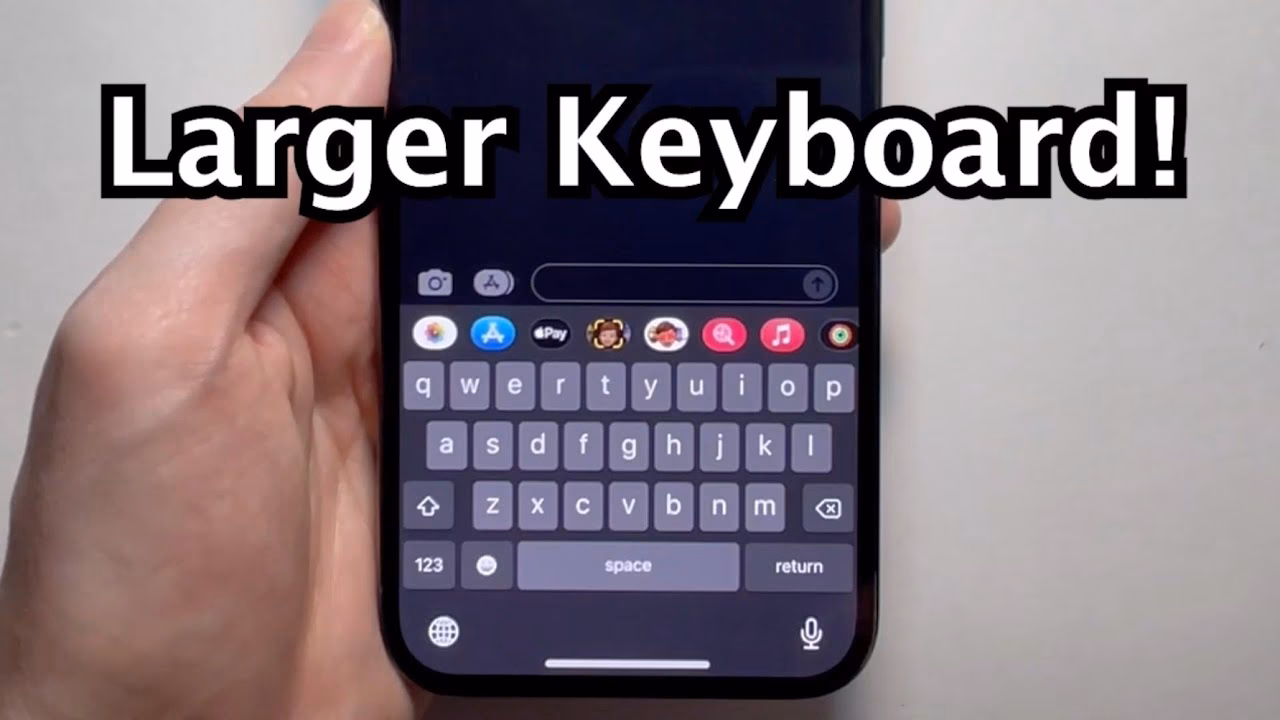 Can I change the size of my iPhone keyboard?