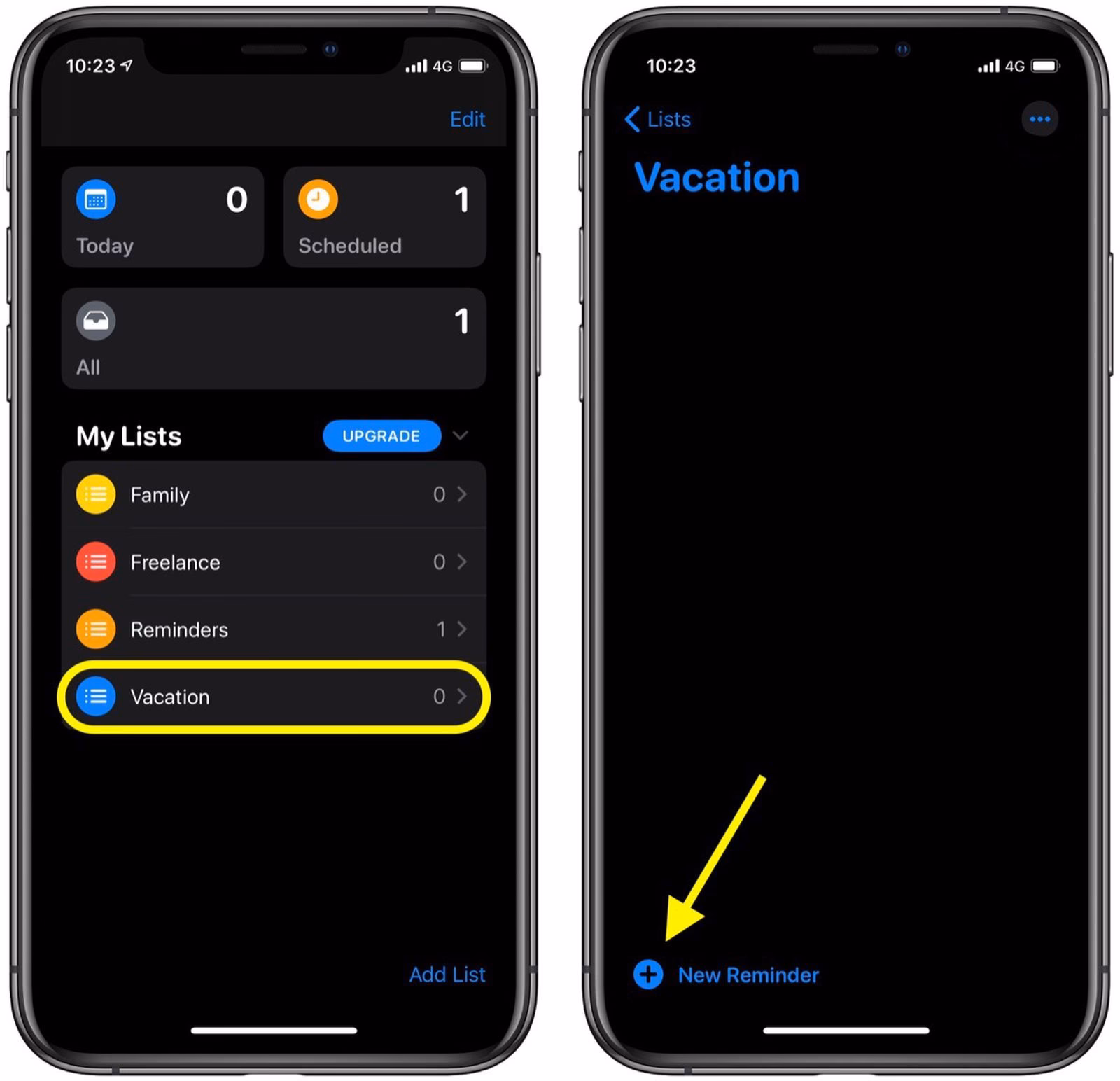 How to create location based reminders on iPhone?