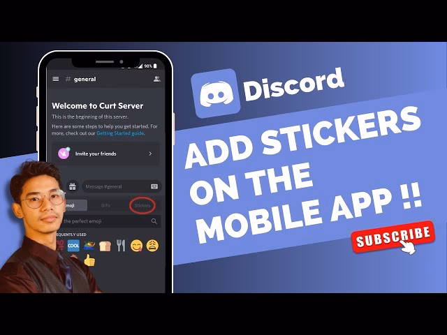 Can you make customer stickers on Discord?