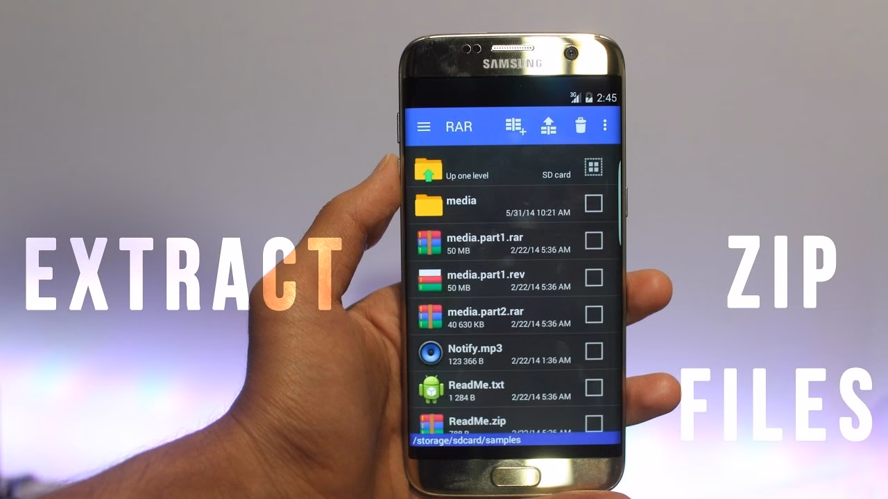 How do I extract a RAR file locally?