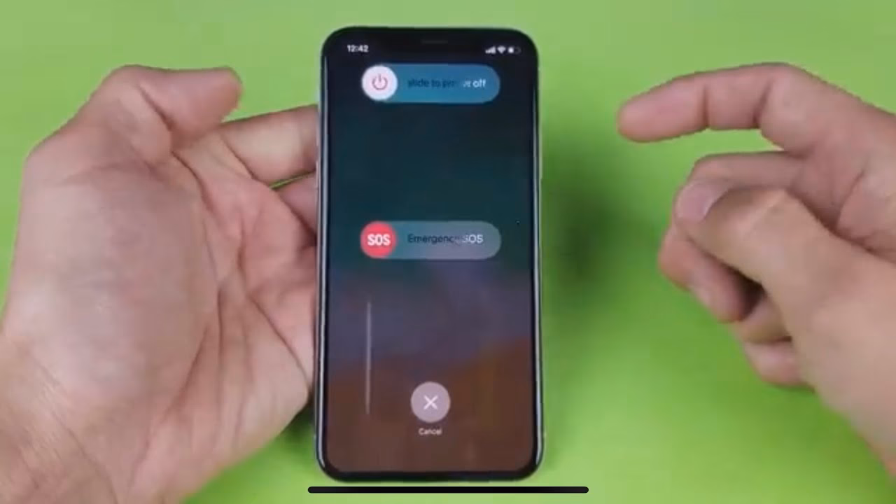 How to power off iPhone X?