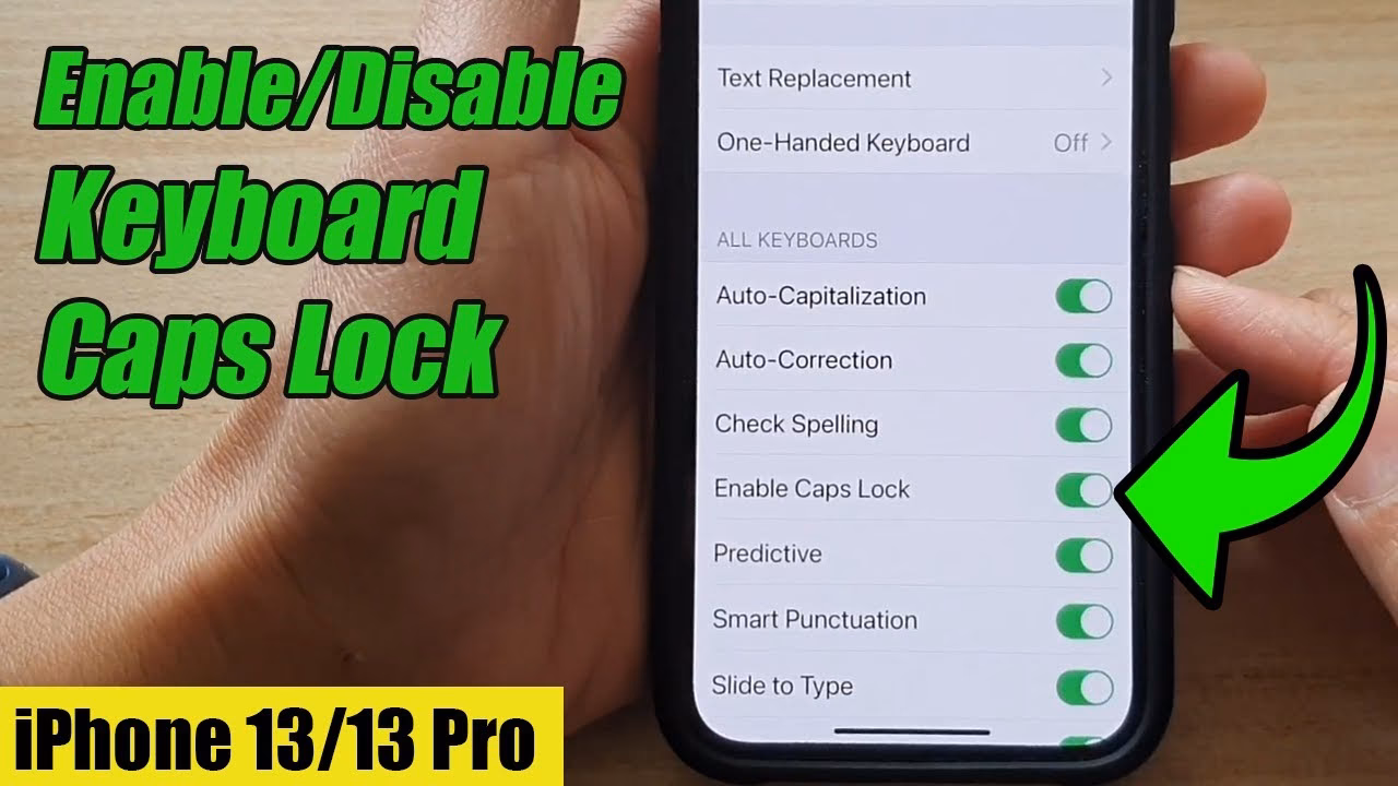 How to use caps lock on iPhone & iPad?