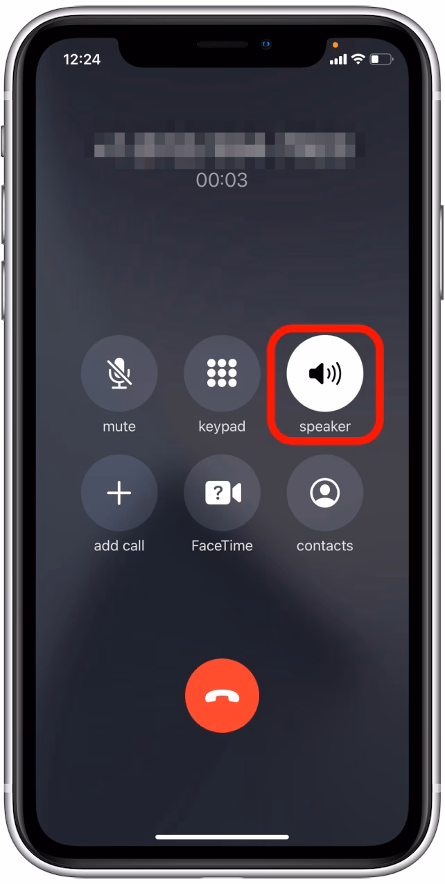 How to use speakerphone on iPhone?