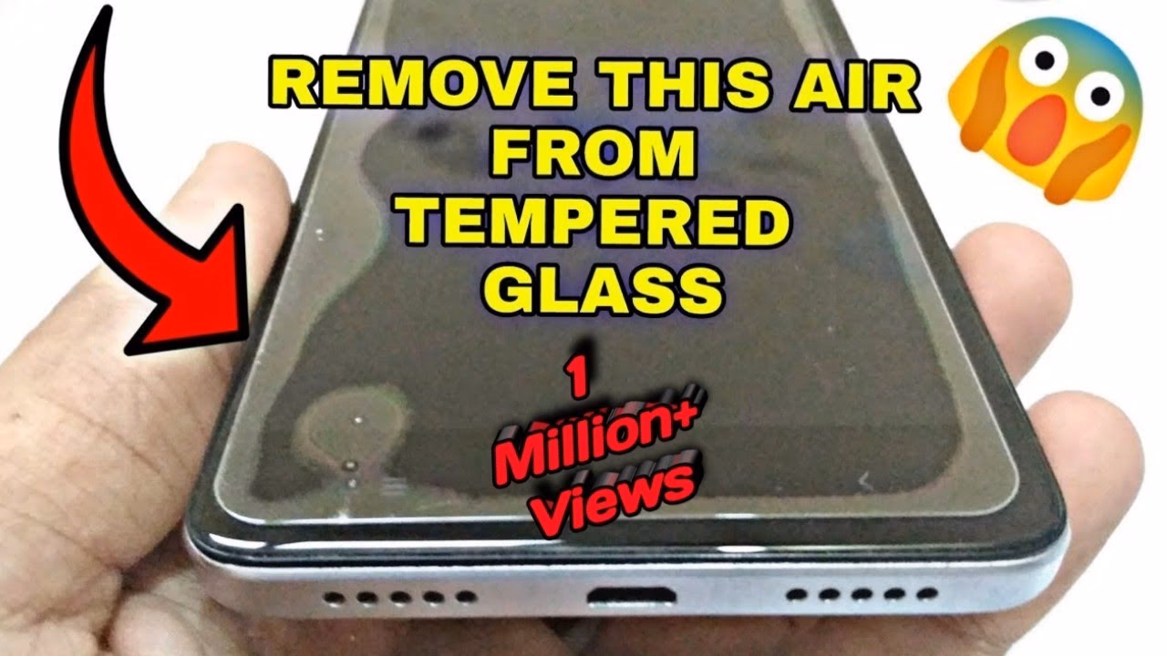 How do you remove air bubbles from a screen protector?