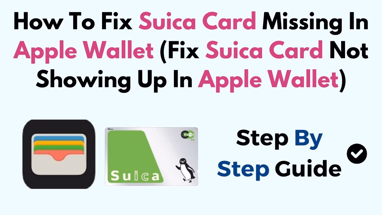 How to remove Suica from Apple ID?