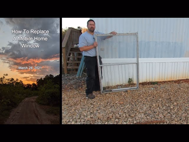 How do you seal a mobile home window?