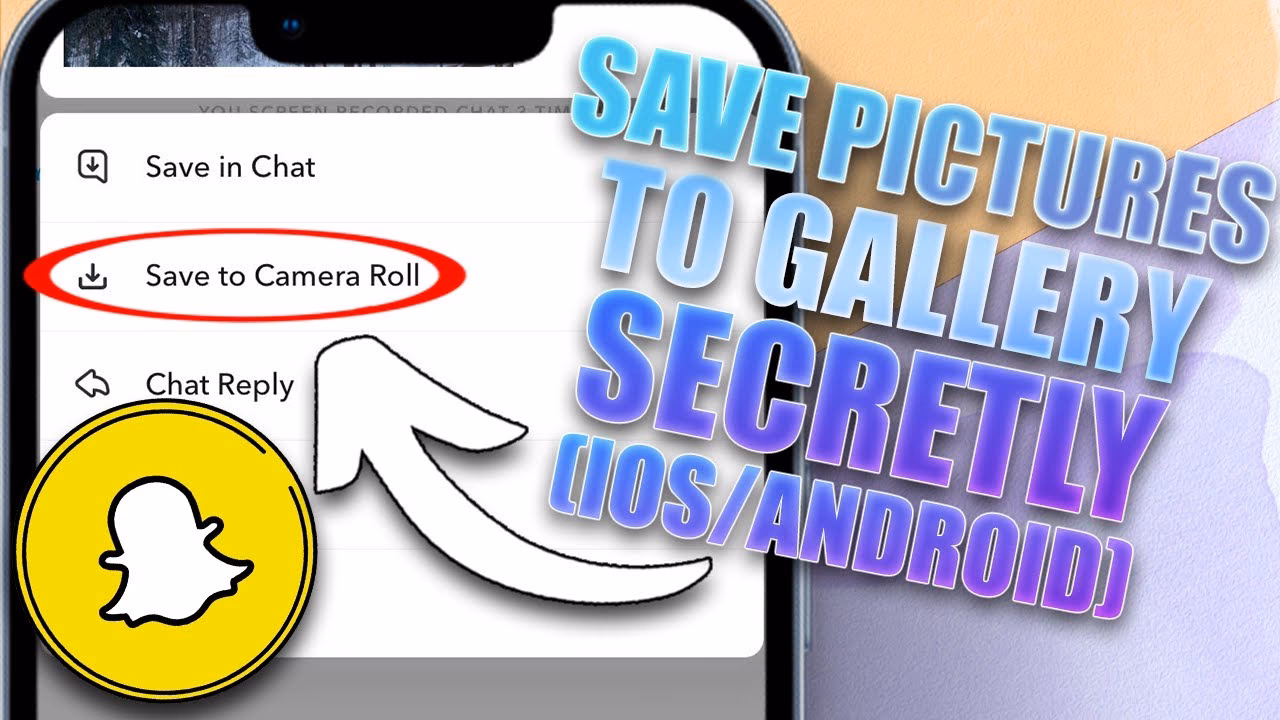 How do you save a photo on Snapchat?