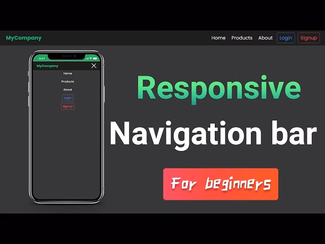 How do I create a responsive navigation bar?