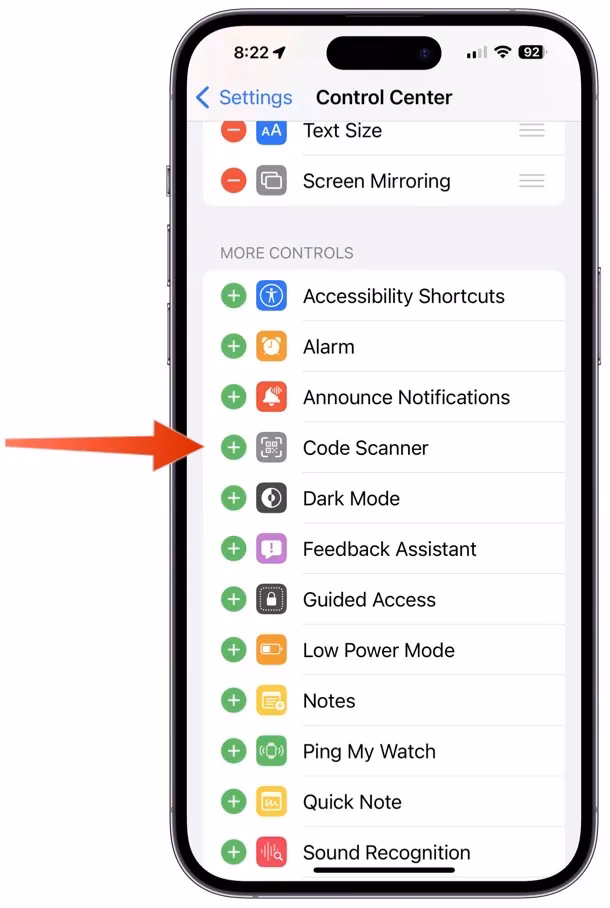How do I scan a QR code instead of a barcode?