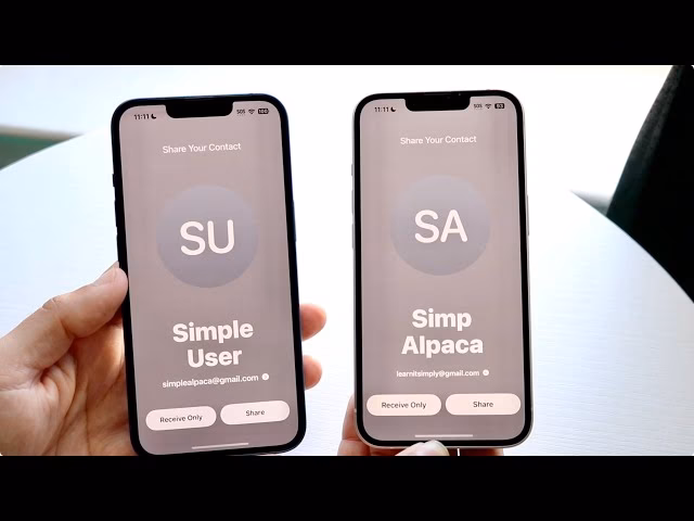 How do you share a phone with someone on iPhone?