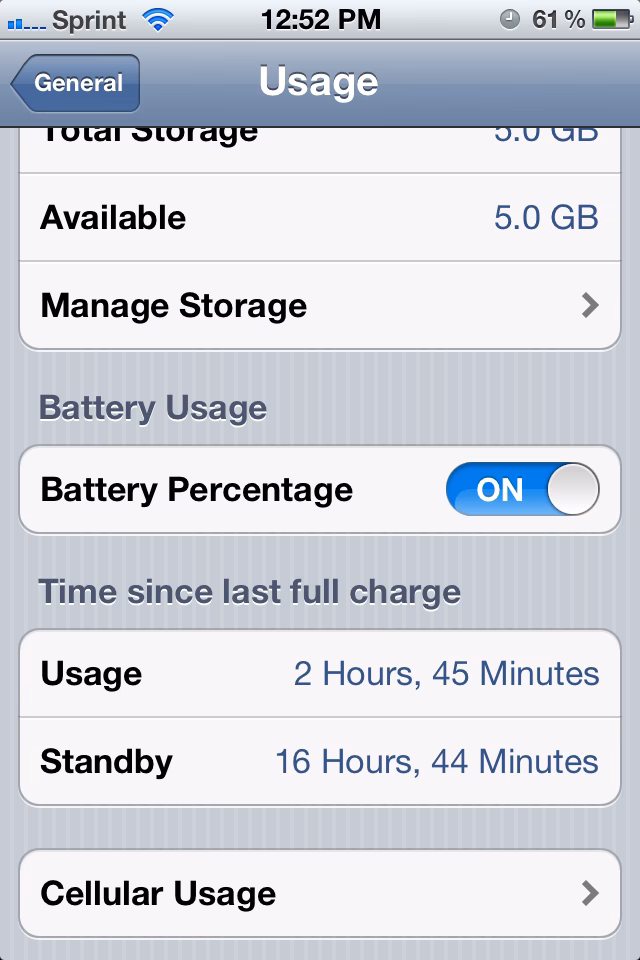 How do I Check my iPhone battery percentage?