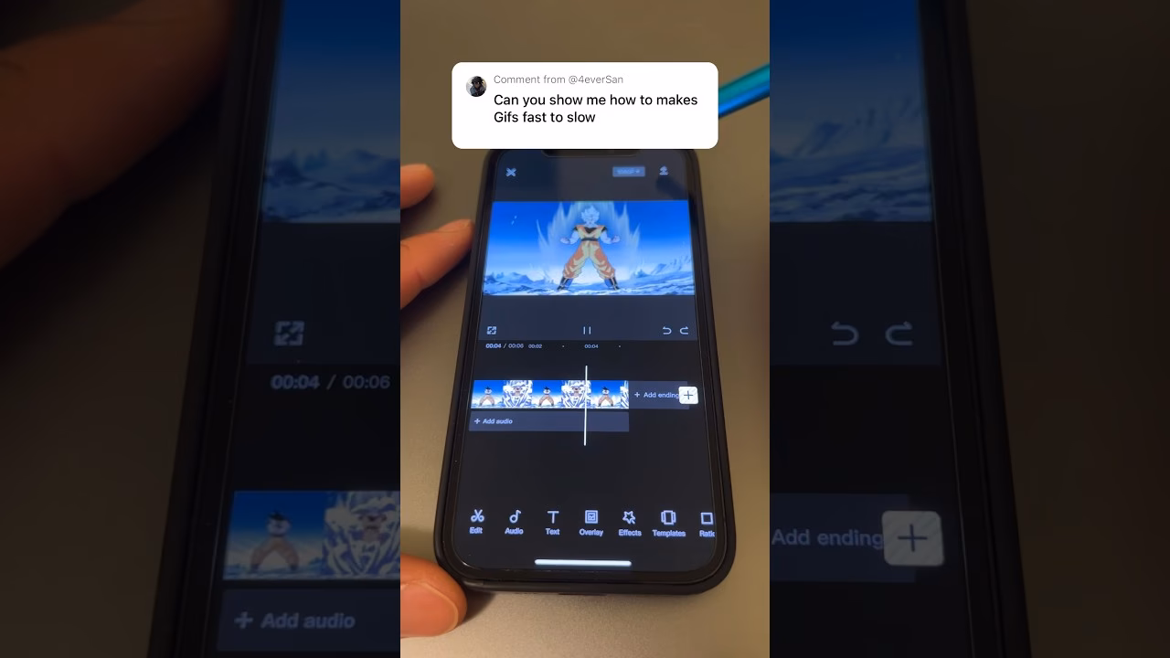 How to make GIF play slower?