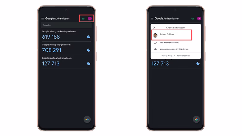How do I transfer Google Authenticator to a new phone?